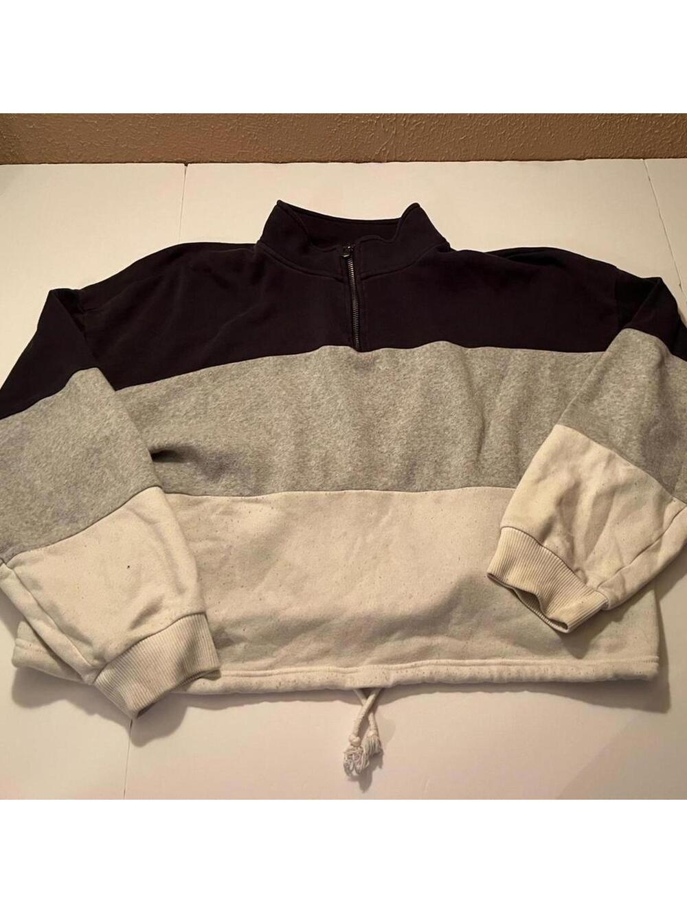 American Eagle Cropped Quarter Zip, Women's Sized Extra Large